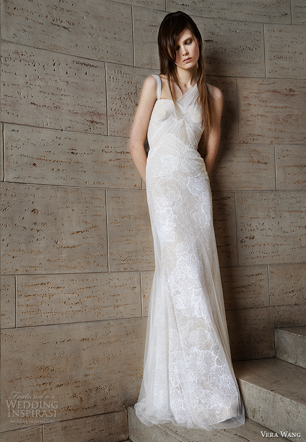 vera wang spring 2015 bridal collection wedding dress 5 front view