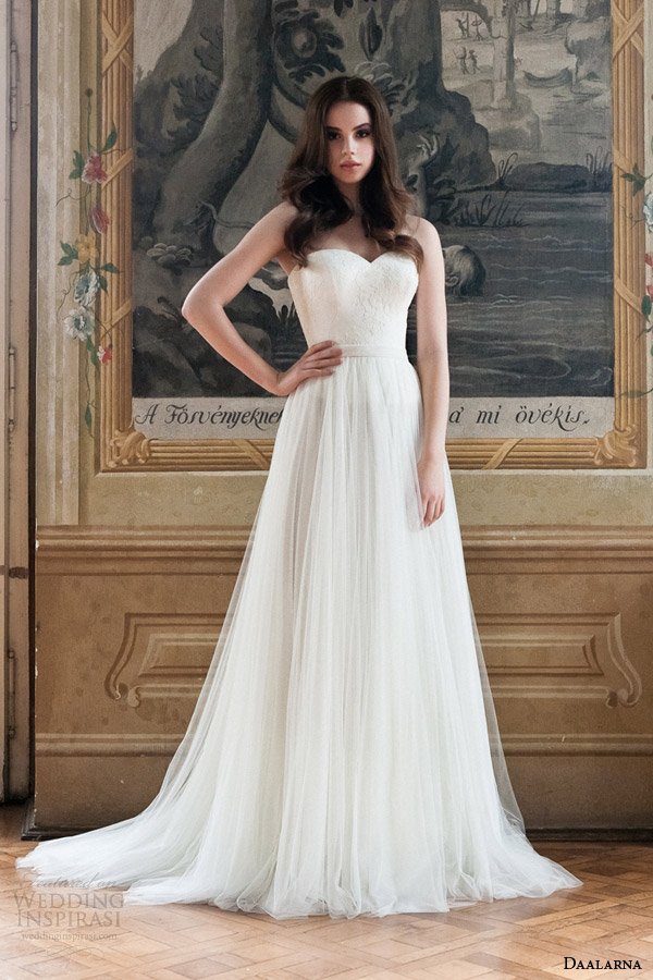 daalarna 2014 strapless wedding dress