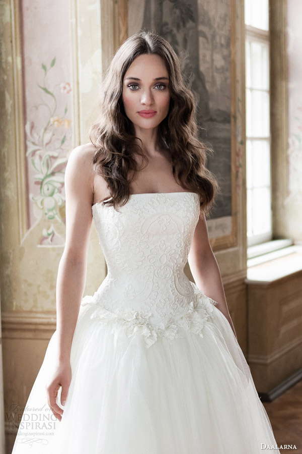 daalarna bridal 2014 strapless ball gown wedding dress