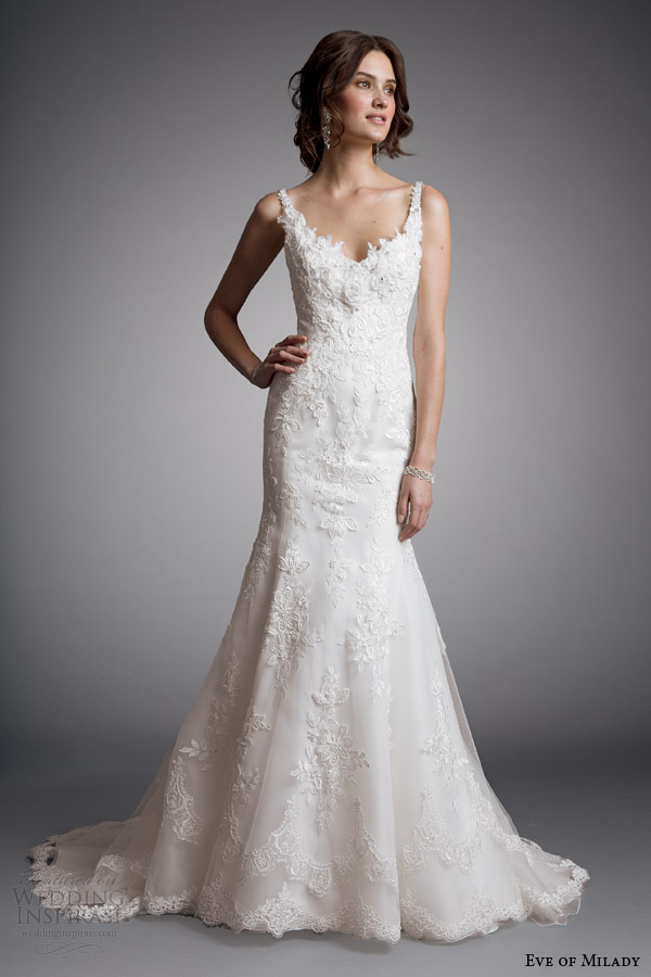 eve of milady bridal 2014 sleeveless sheath wedding dress style 1517