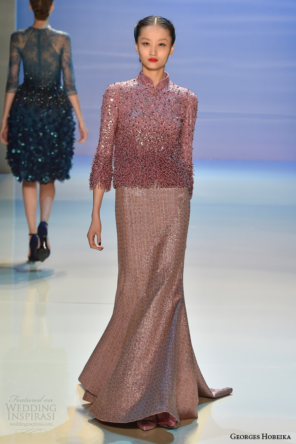 georges hobeika fall 2014 couture heavily embellished sequin gown