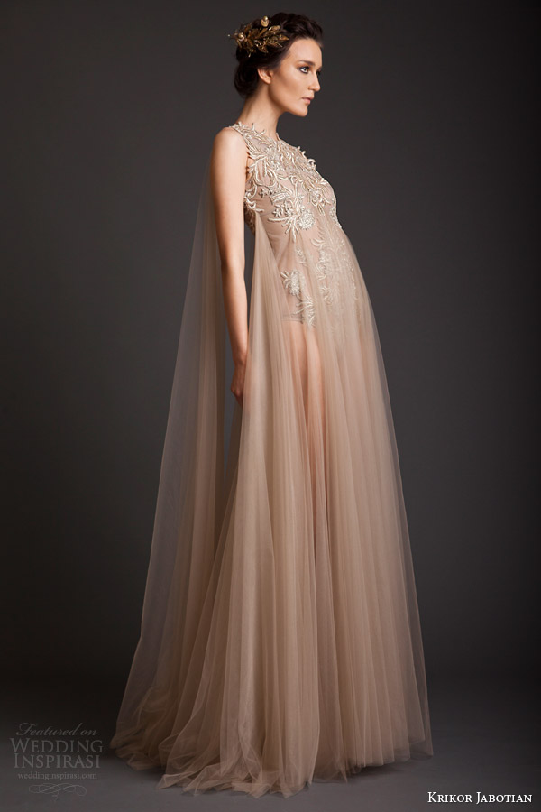 krikor jabotian couture spring 2014 sleeveless ethereal dress