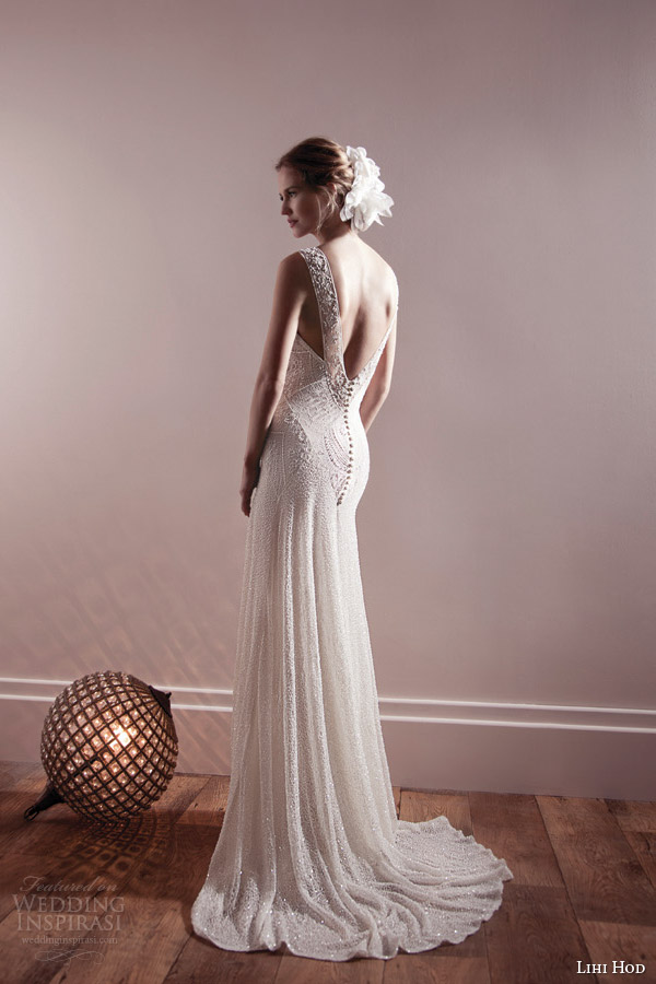 lihi hod wedding dresses spring 2013 bridal gown with straps back view train