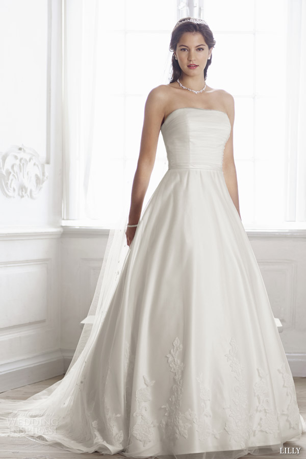 lilly 2014 bridal strapless wedding dress strapless wedding dress 08 3274 cr