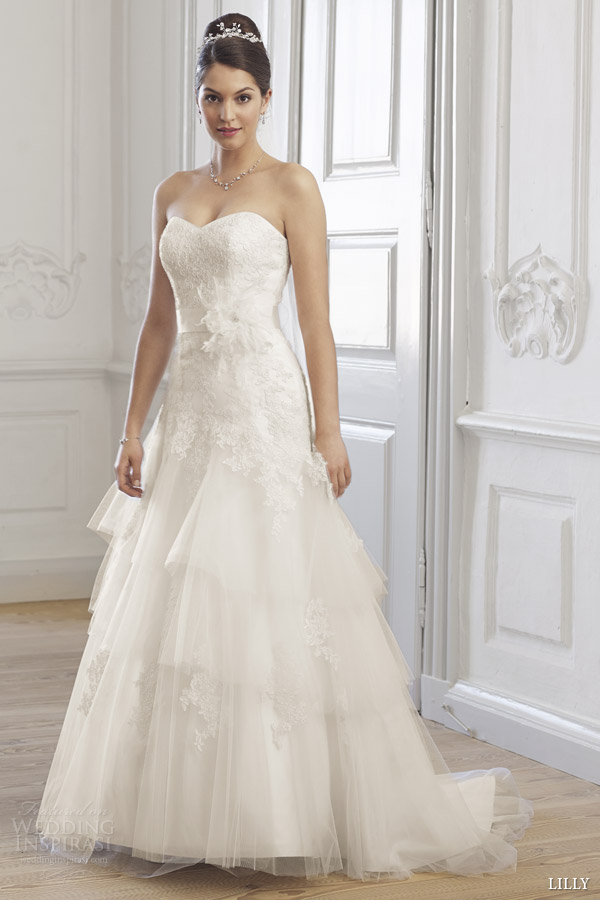 lilly bridal 2014 08 3253 cr strapless wedding dress