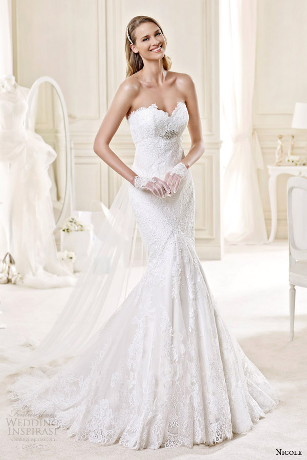 nicole spose bridal 2015 style 11 niab15087iv strapless lace wedding dress nicole spose bridal 2015 style 11 niab15087iv strapless lace wedding dress