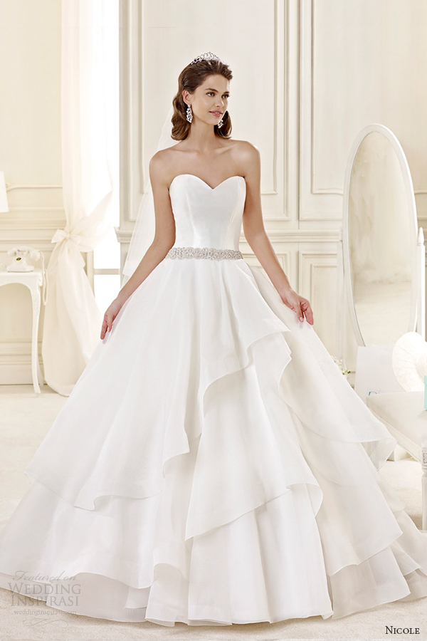 nicole spose bridal 2015 style 32 niab15098iv strapless sweetheart tiered ballgown wedding dress nicole spose bridal 2015 style 32 niab15098iv strapless sweetheart tiered ballgown wedding dress