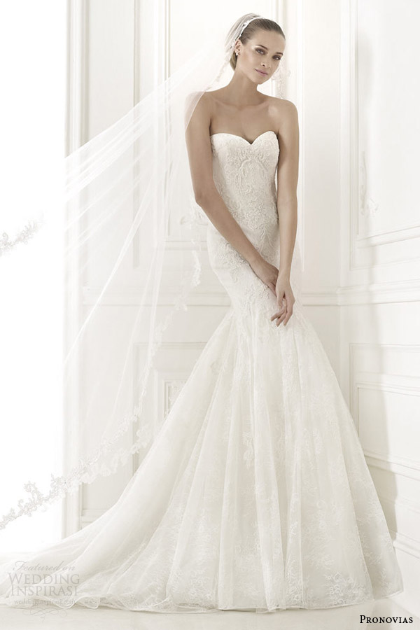 pronovias 2015 pre collection bertina strapless wedding dress