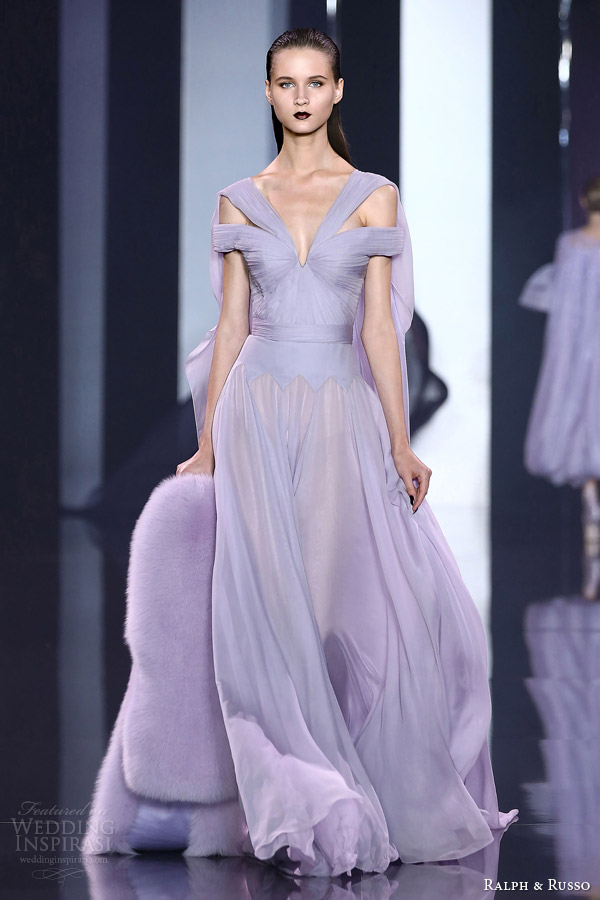 ralph and russo haute couture fall 2014 2015 look 16 lavender lilac gown draped bodice ralph and russo haute couture fall 2014 2015 look 16 lavender lilac gown draped bodice