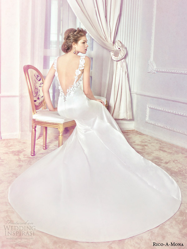 rico a mona 2014 wedding dress back view