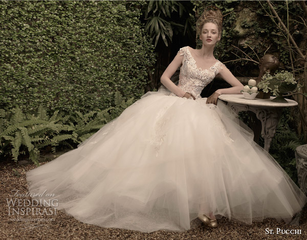 st pucchi bridal 2014 2015 lana cap sleeve ball gown wedding dress st pucchi bridal 2014 2015 lana cap sleeve ball gown wedding dress