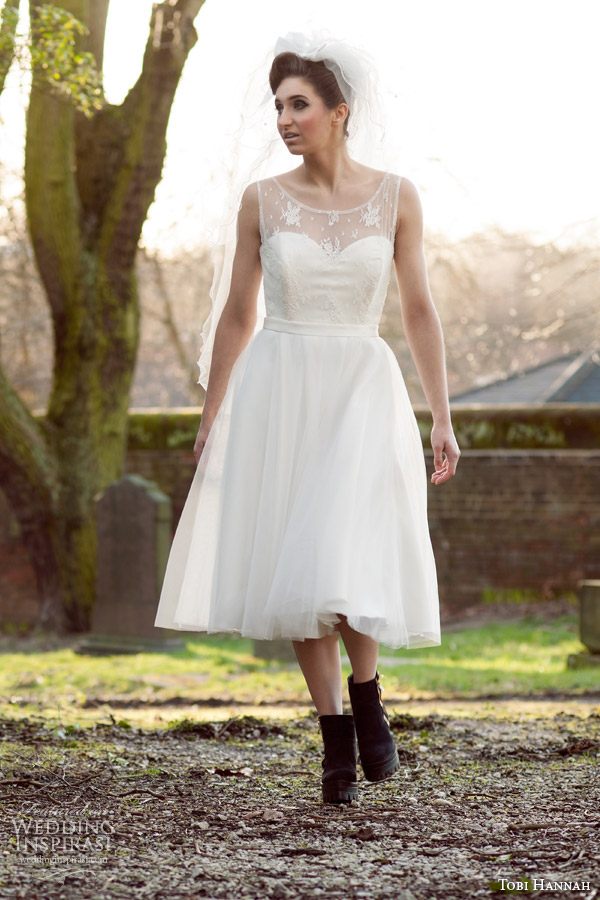 tobi hannah bridal 2015 affection sleeveless short wedding dress