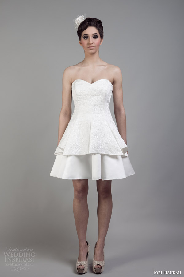 tobi hannah bridal 2015 short wedding dress adventure