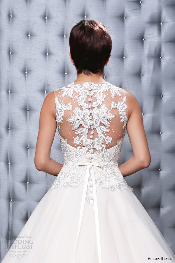 veluz reyes 2014 bridal georgina wedding dress illusion beaded back close up