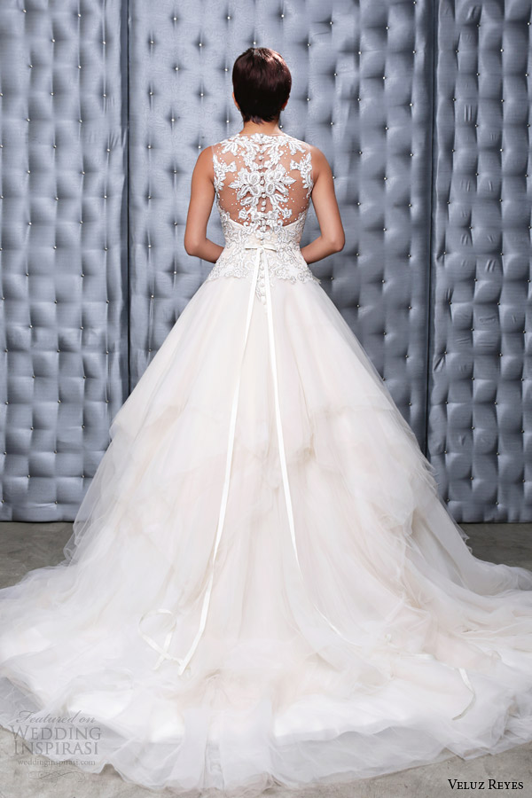 veluz reyes 2014 bridal georgina wedding dress illusion beaded back view