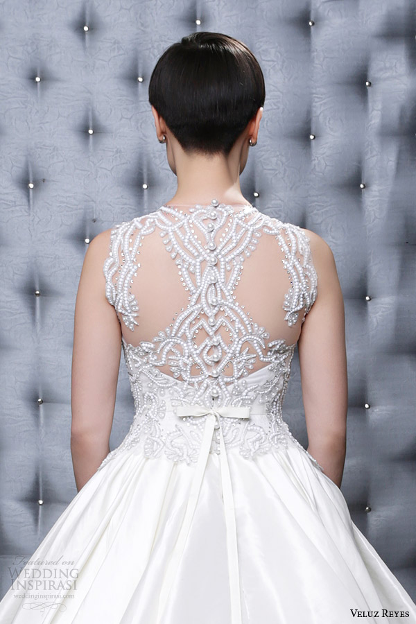 veluz reyes bridal 2014 ready to wear bettina wedding dress illusion back view close up