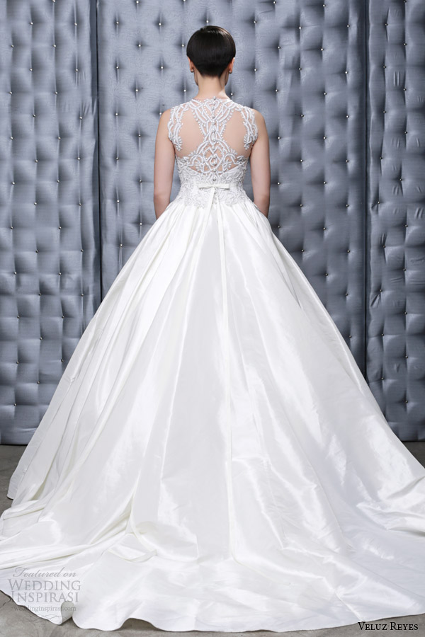 veluz reyes bridal 2014 ready to wear bettina wedding dress illusion back view