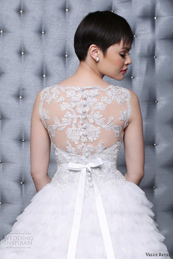 veluz reyes wedding dress 2014 karenina bridal gown beaded back close up