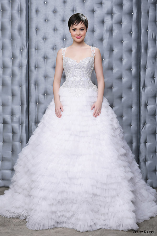 veluz reyes wedding dress 2014 karenina bridal gown front view