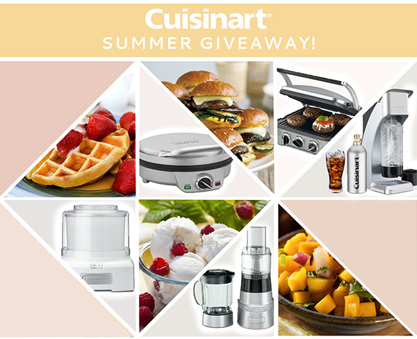 Cuisinart Giveaway blender griddle waffle ice cream beverge maker