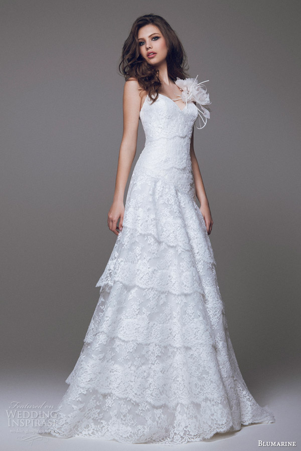 blumarine sposa 2015 beautiful lace wedding dress with straps blumarine sposa 2015 beautiful lace wedding dress with straps