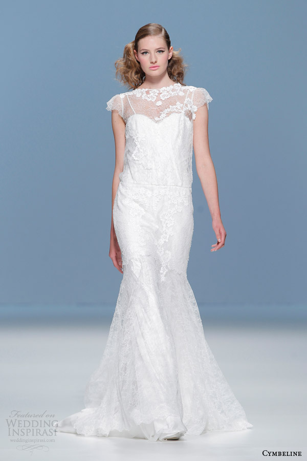 cymbeline 2015 cap sleeve sheath wedding dress