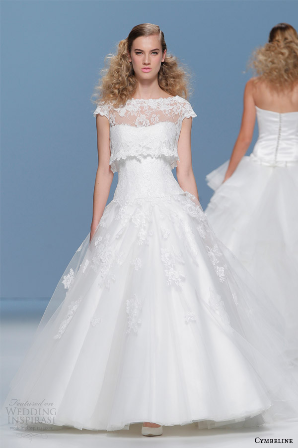 cymbeline 2015 wedding dress cap sleeve lace top