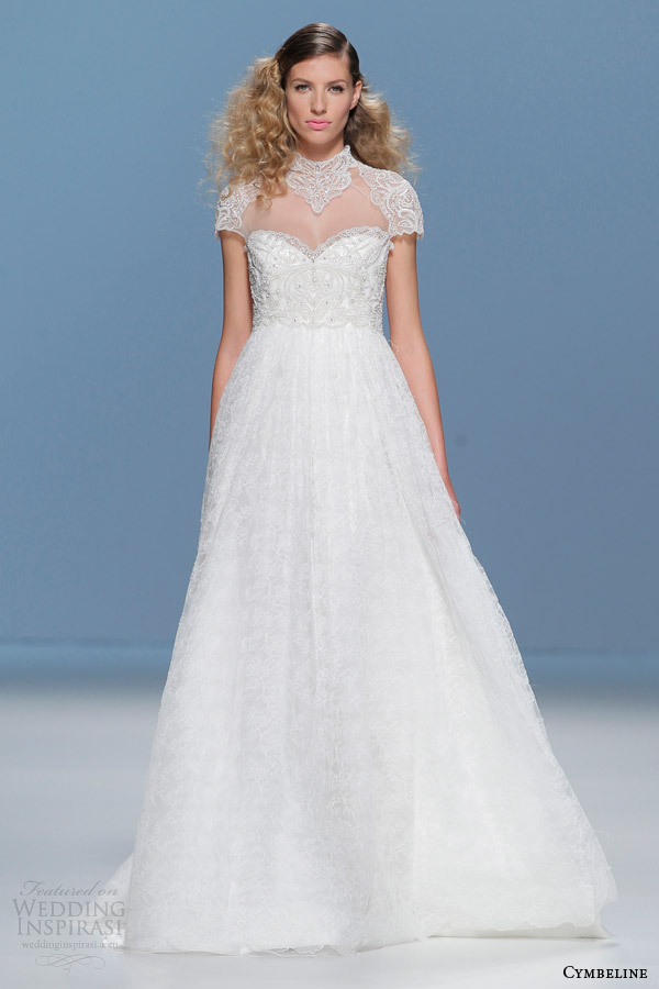 cymbeline wedding dresses 2015 beaded short sleeve gown