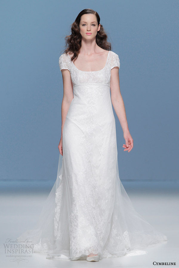 cymbeline wedding dresses 2015 short sleeve empire waist gowns
