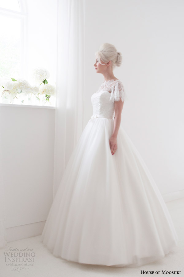 house of mooshki spring 2015 penelope floor length ball gown wedding dress side view