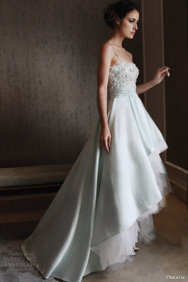 orkalia fall 2014 couture wedding dress with straps