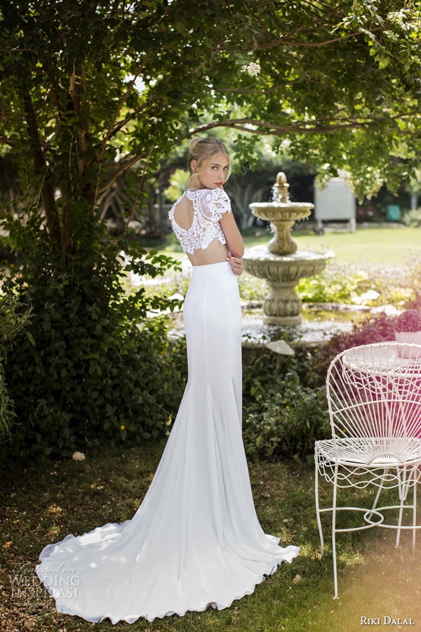 riki dalal 2015 provence wedding dress style 1501 back view