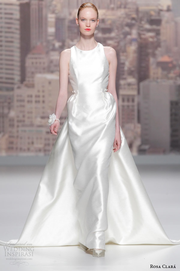 rosa clara 2015 bridal runway sintesis sleeveless wedding dress