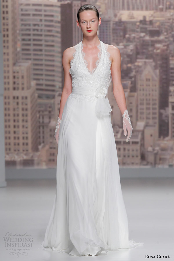 rosa clara bridal 2015 runway siglo sleeveless wedding dress