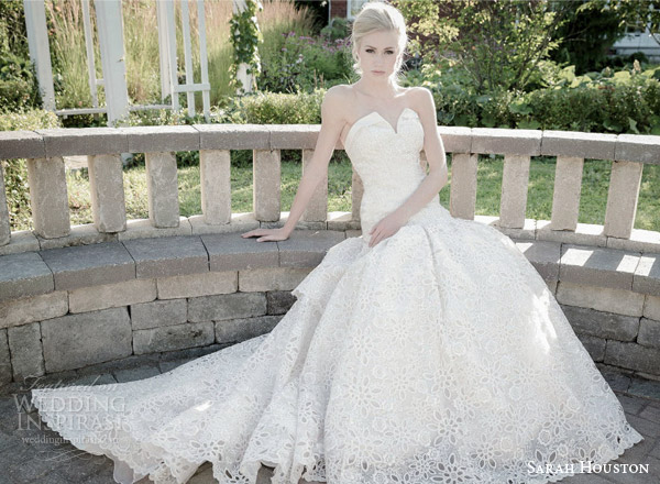 sarah houston 2015 bridal collection strapless sweetheart mermaid wedding dress octavia landscape