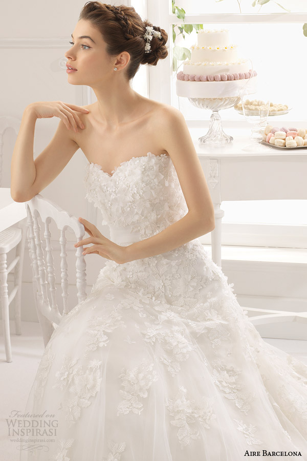 aire barcelona wedding dresses 2015 australia strapless gown