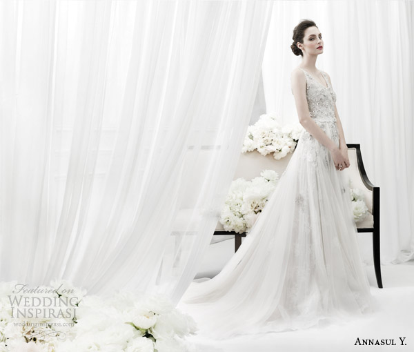 annasul y 2015 bridal sleeveless embellished bodice wedding dress ay2989b