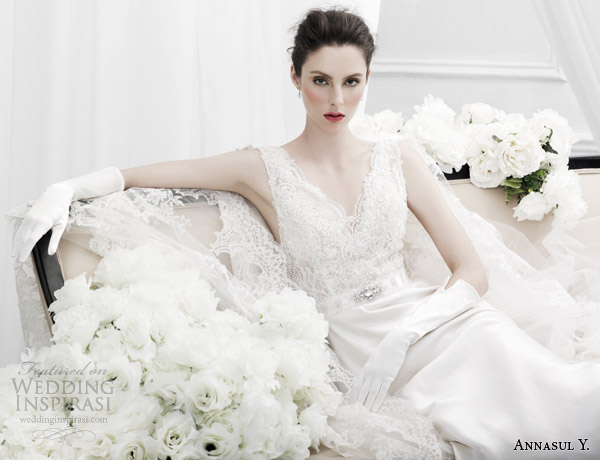 annasul y wedding dresses 2015 sleeveless lace bridal gown ay2998b