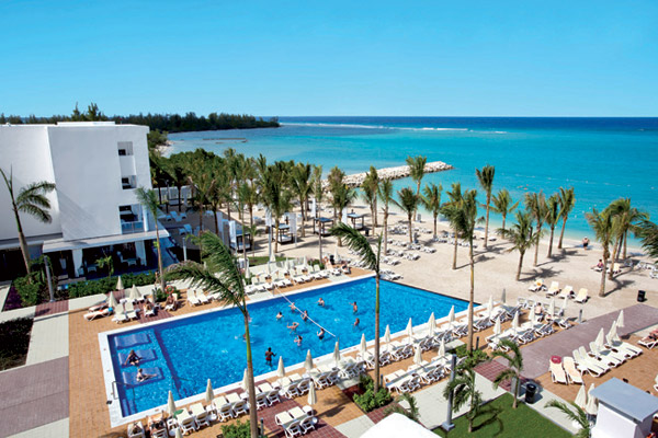 beach destination wedding hotel riu palace jamaica pool sea view