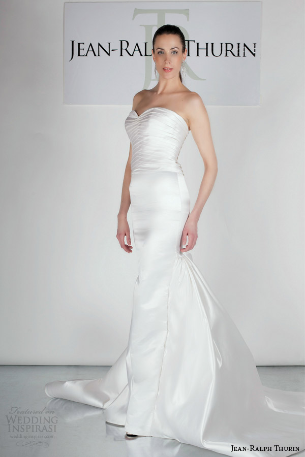 jean ralph thurin bridal spring 2015 jadyn strapless wedding dress