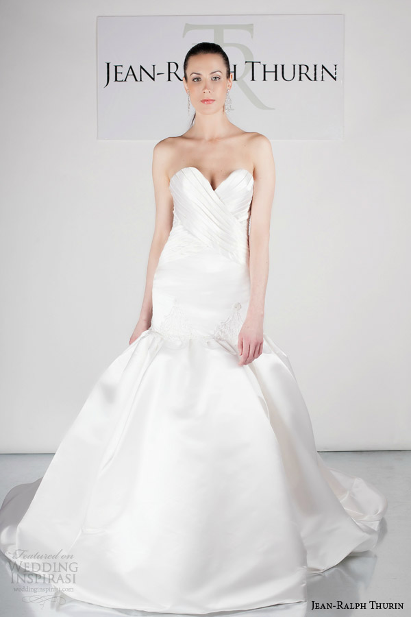 jean ralph thurin bridal spring 2015 jalena strapless wedding dress