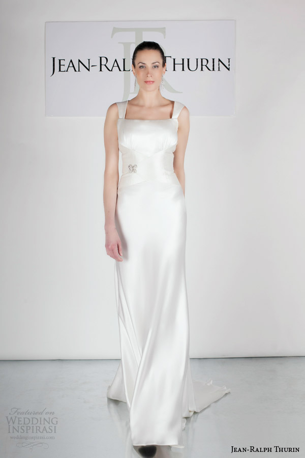 jean ralph thurin bridal spring 2015 jeneva wedding dress with straps