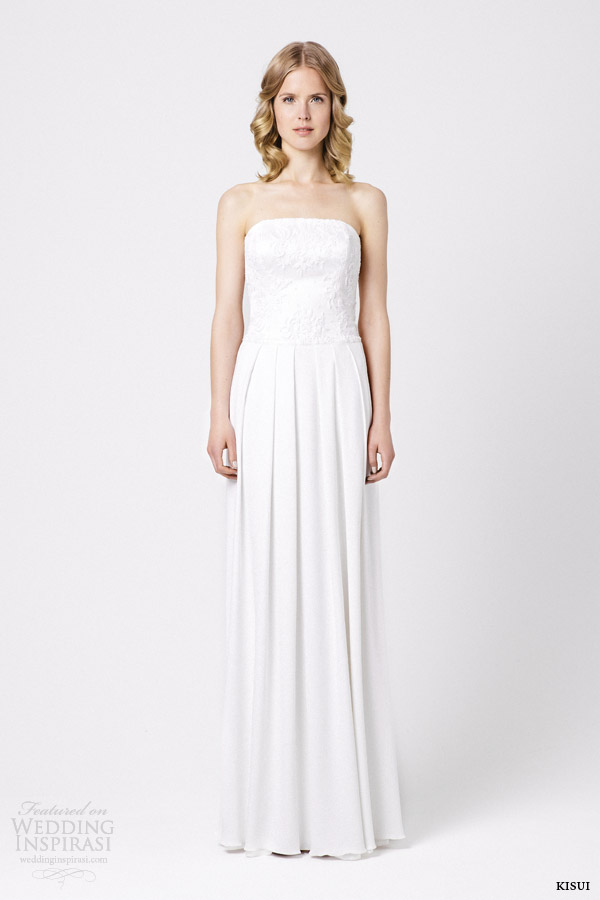 kisui bridal 2015 calla strapless wedding dress