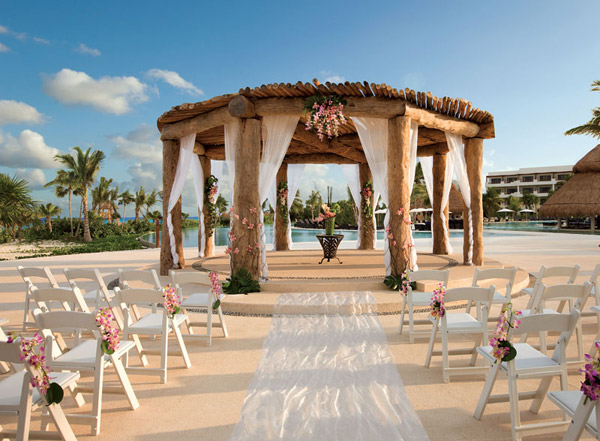 wedding gazebo at secrets resorts maroma beach riviera cancun mexico