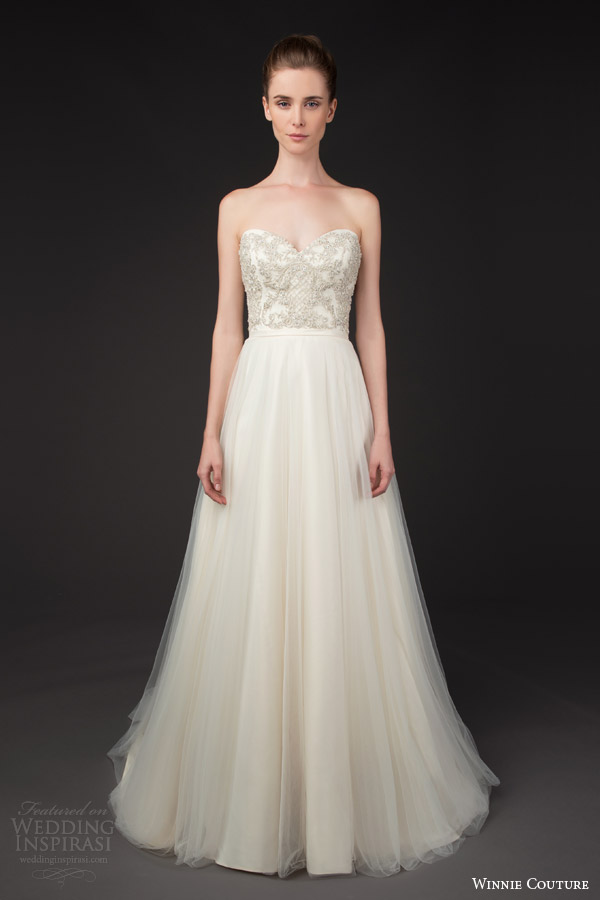 winnie couture 2014 blush label sydelle strapless wedding dress