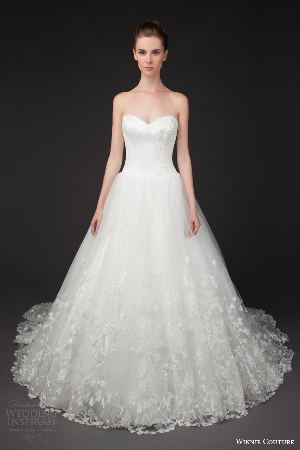 winnie couture bridal 2014 blush label tabatha strapless ball gown wedding dress