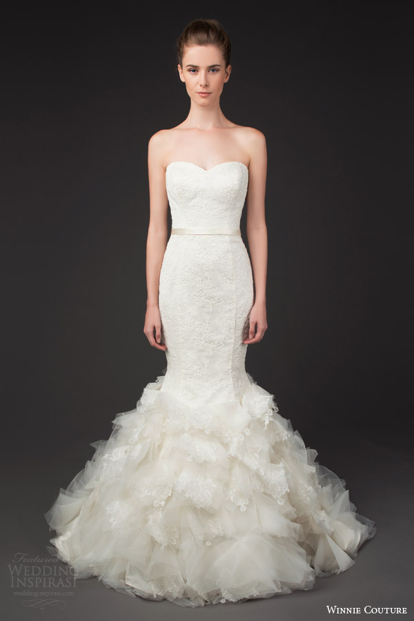 winnie couture bridal 2014 diamond label 3189 brealynn strapless mermaird wedding dress