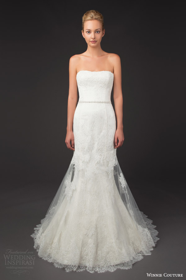 winnie couture bridal 2014 diamond label 3192 joseline strapless mermaid wedding dress
