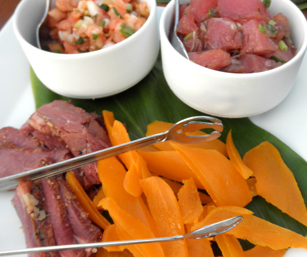 food in maui hawaii lomi lomi salmon