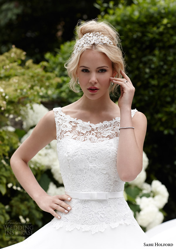 sassi holford bridal 2015 isla sleeveless wedding dress